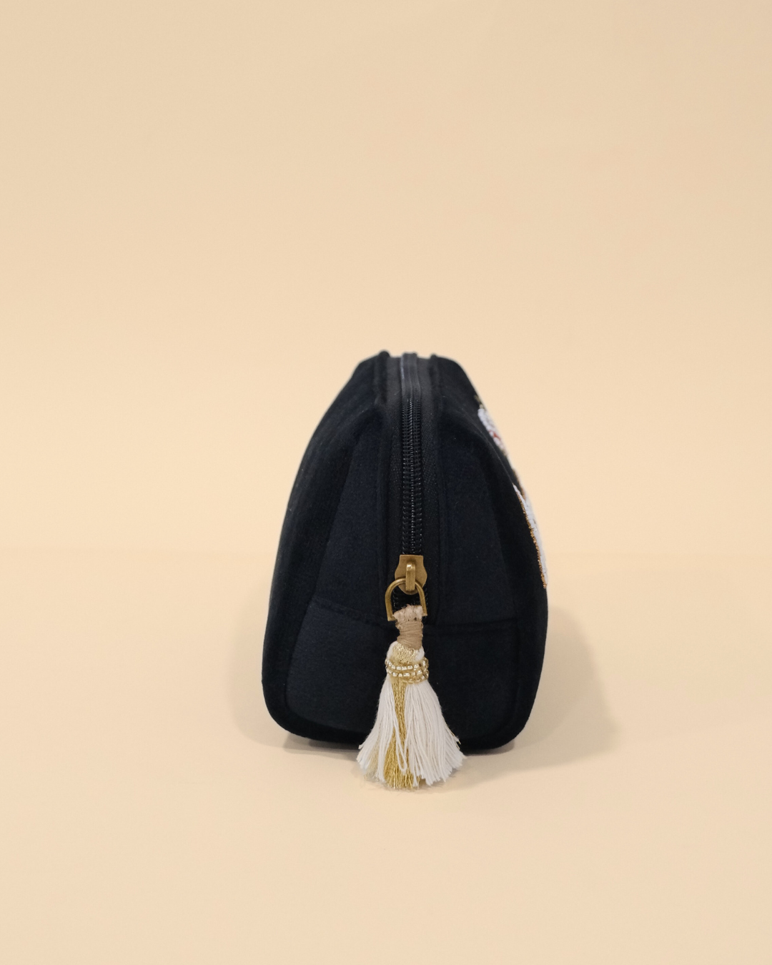 Personalized Namepouch - BLACK POUCH with crown motif