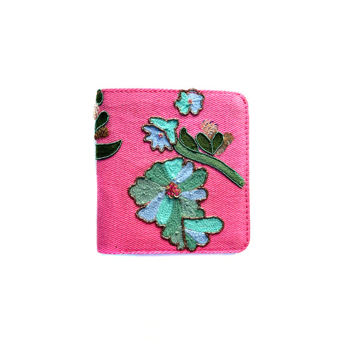 Anisa Pink Snap Button Wallet