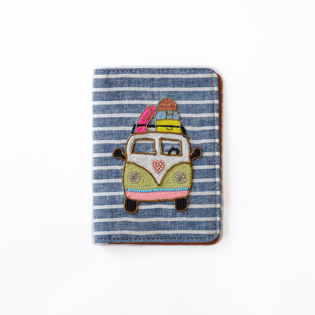 Van Embroidered Passport Cover Desi Drama Queen