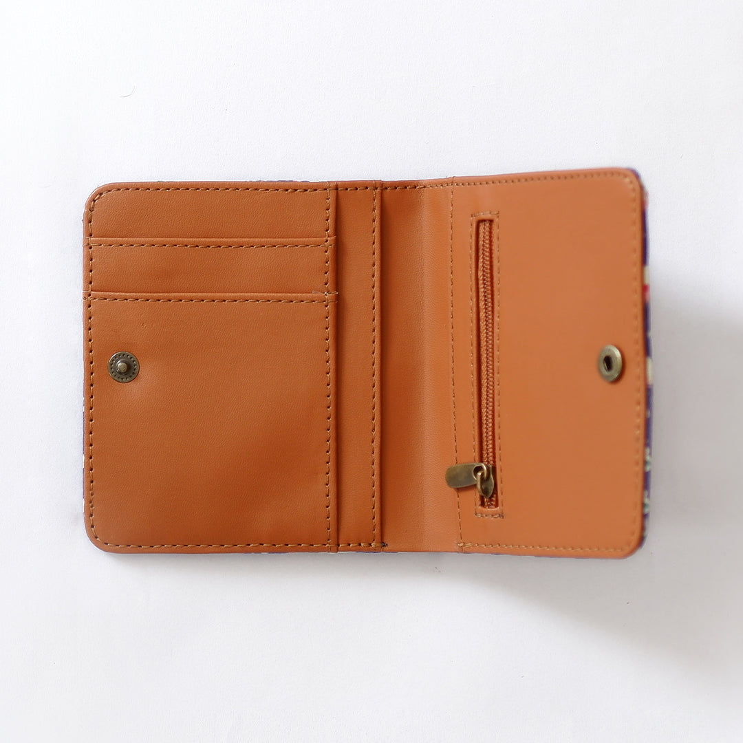 Stay Fashionable with our Embroidered Snap Button Wallet Desi Drama Queen