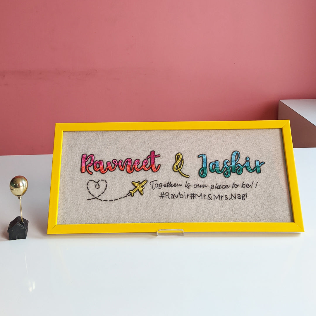 Artistry and Personalization Combined Personalized Nameplate Desi