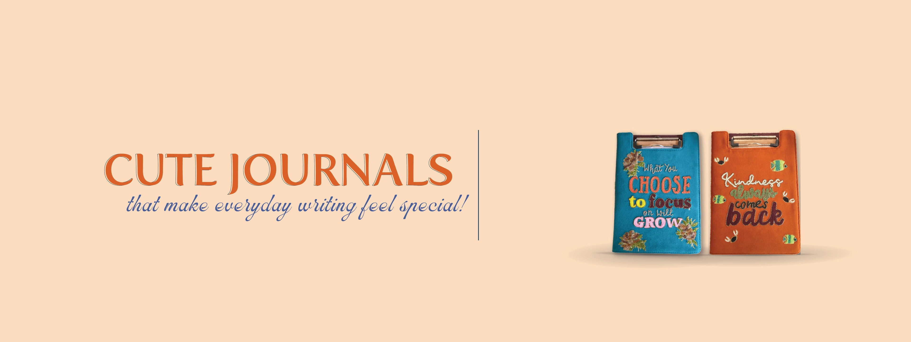Embroidered Reusable Journals