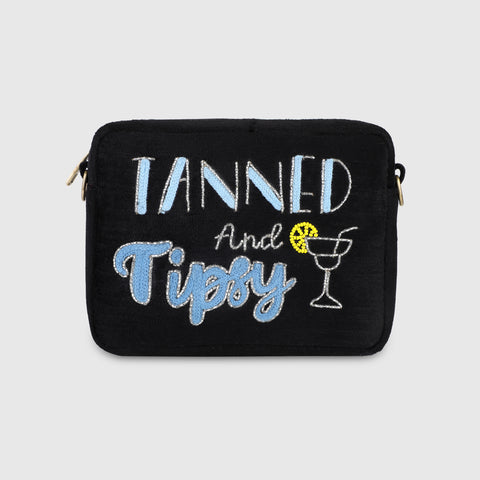 tanned and tipsy sling bag