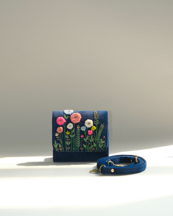 Botenical Blue Phone Sling Wallet