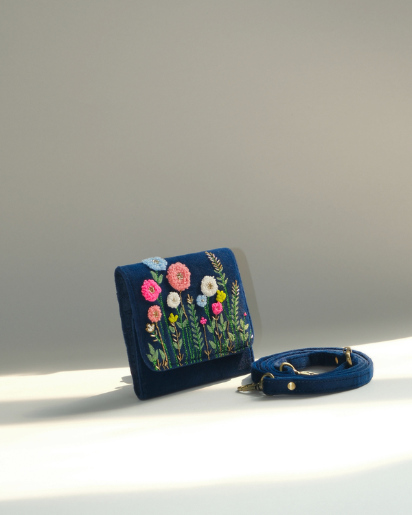 Botenical Blue Phone Sling Wallet