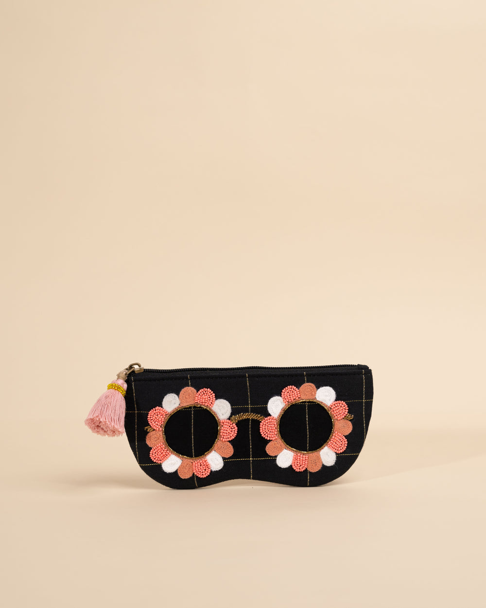 Clara Black- Peach Sunglass Cover