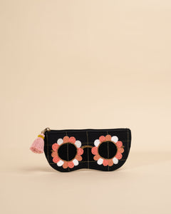 Clara Black- Peach Sunglass Cover