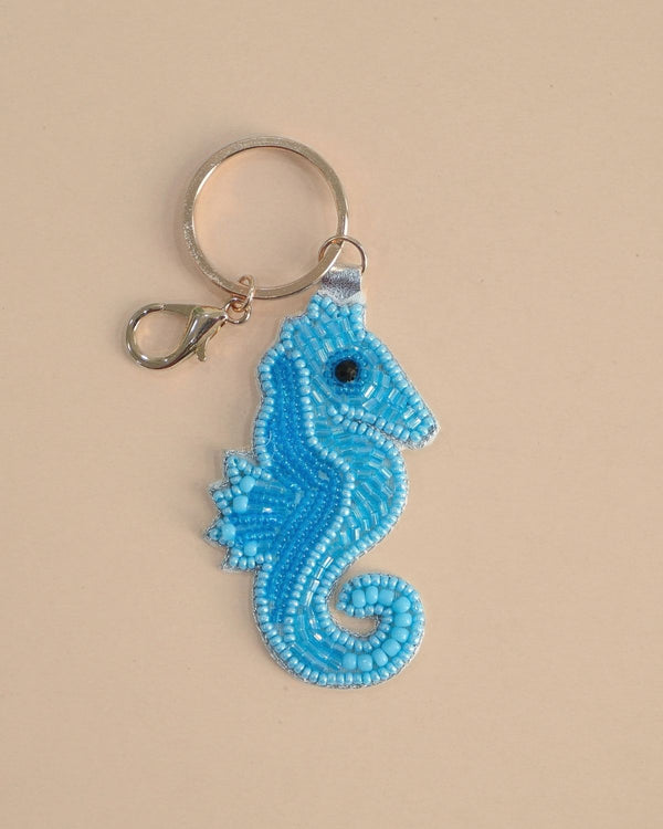SEA HORSE SKY BLUE- KEY RING / CHARM