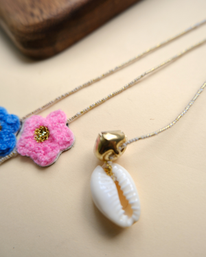 Embroidered Rakhi Magnet - Blue Pink Combo