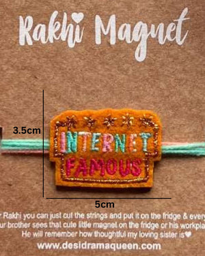 Embroidered Rakhi Magnet - Internet Famous