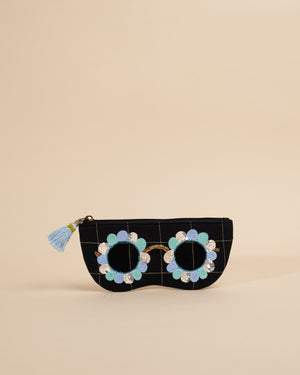 Clara Black- Blue Sunglass Cover