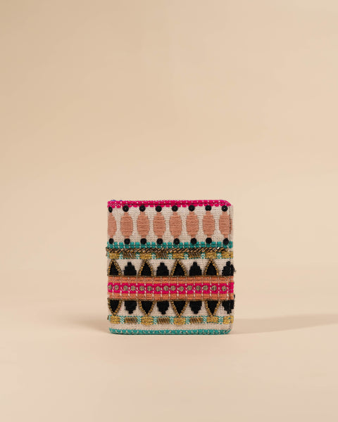 RUSTIC BOHO SNAP BUTTON WALLET