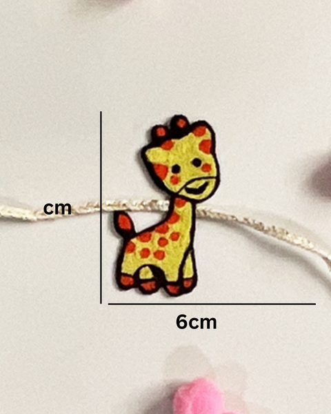 Embroidered Rakhi Magnet - Giraffe