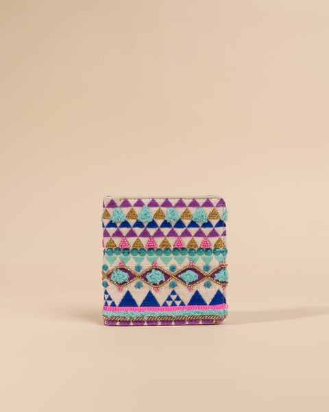 NEO TRIANGLES SNAP BUTTON WALLET