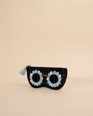 Clara Black- Blue Sunglass Cover