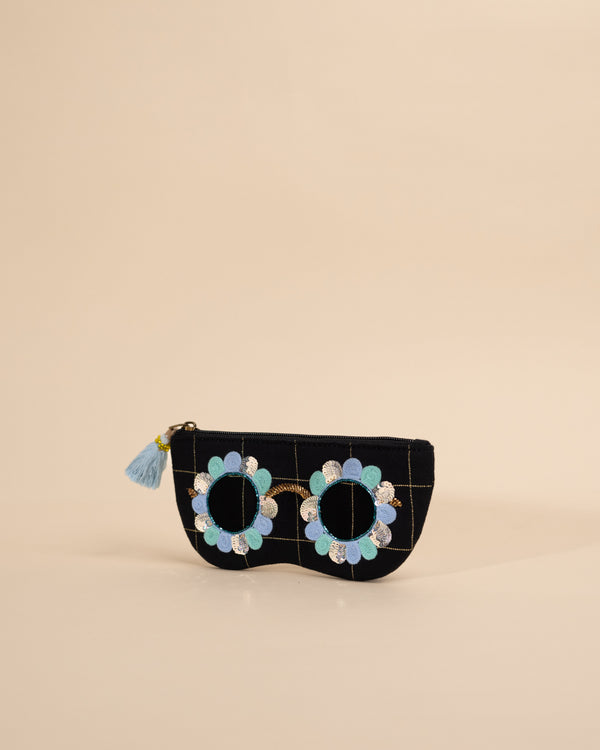 Clara Black- Blue Sunglass Cover