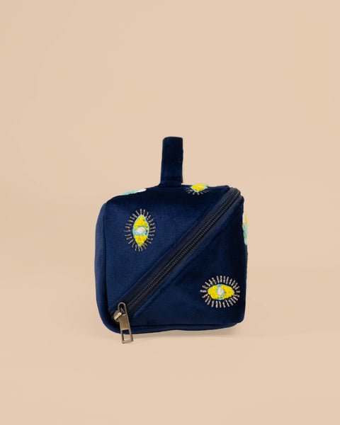 Blue Evil Eye Makeup Pouch – Protective Charm Cosmetic Bag