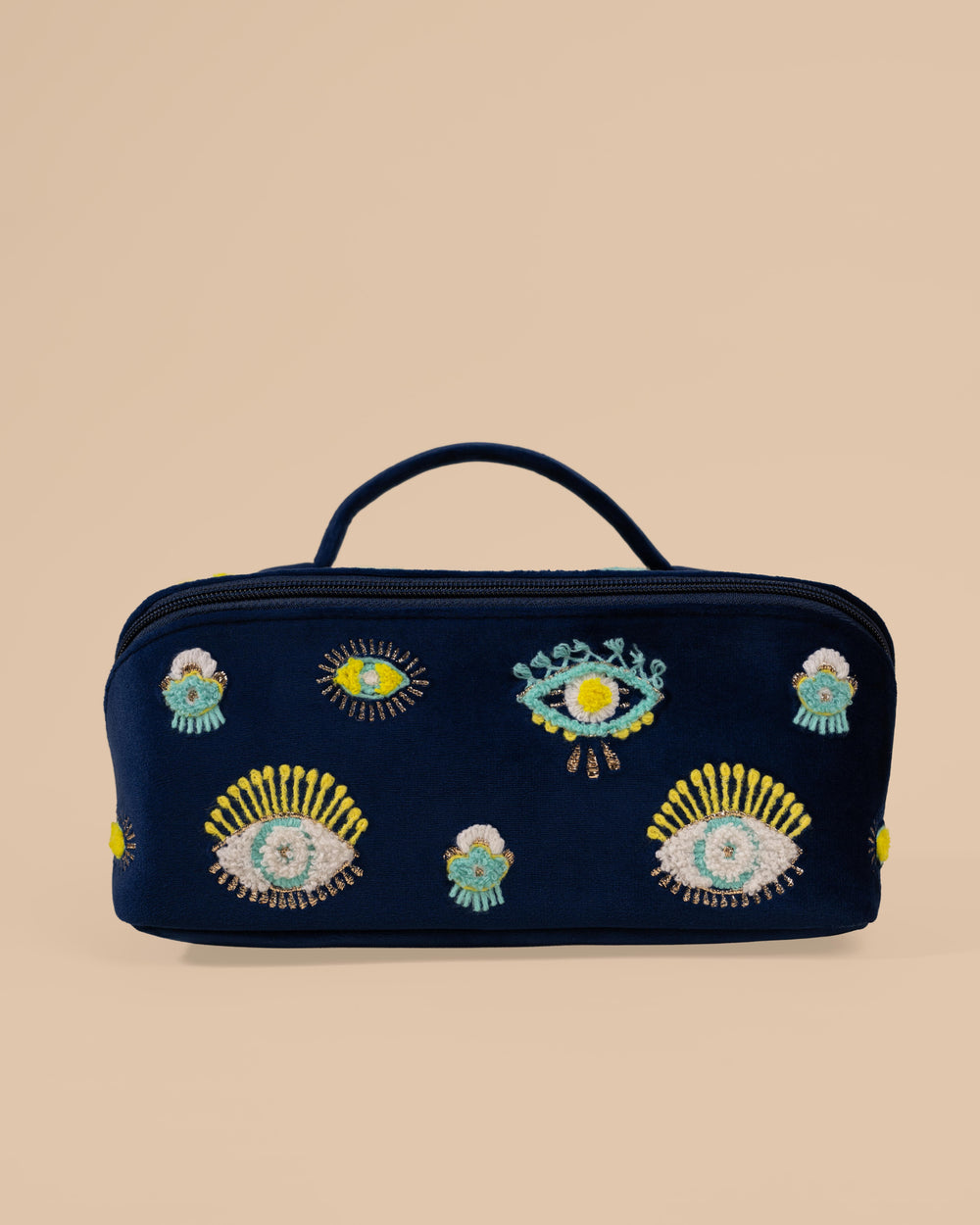 Blue Evil Eye Makeup Pouch – Protective Charm Cosmetic Bag
