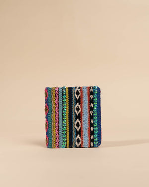 Multi Boho Snap Button Wallet