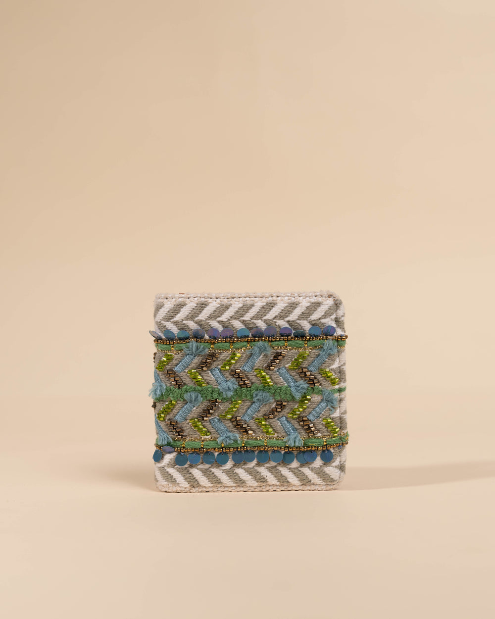 Green Leaves Snap Button Wallet