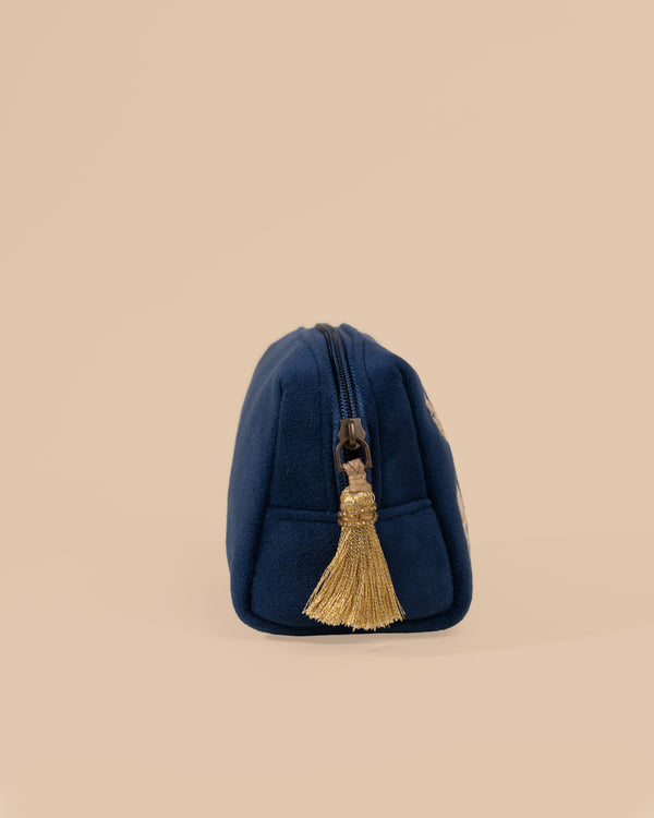 Gold Leaves Makeup Pouch