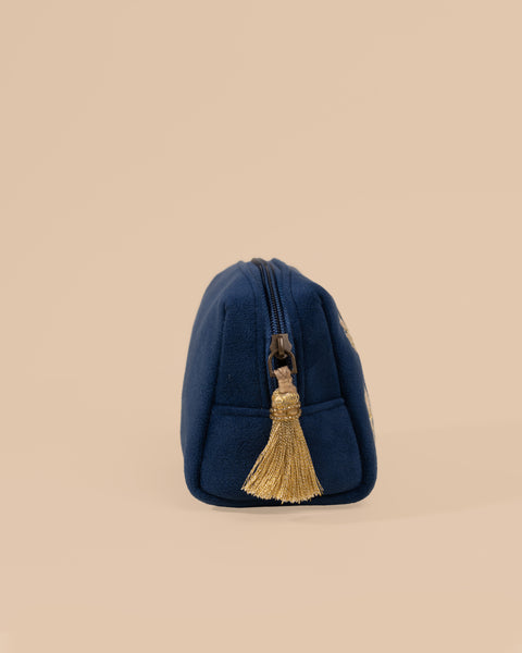 Gold Leaves Makeup Pouch