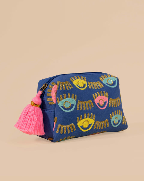 Evil Eye makeup pouch