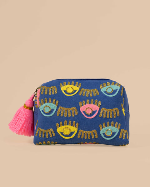 Evil Eye makeup pouch
