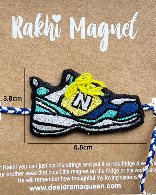 Embroidered Rakhi Magnet -  New Balance Shoes
