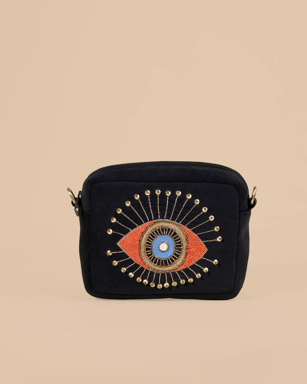 EVILEYE BLACK SLING BAG
