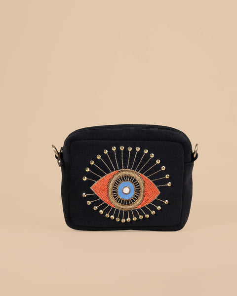 EVILEYE BLACK SLING BAG
