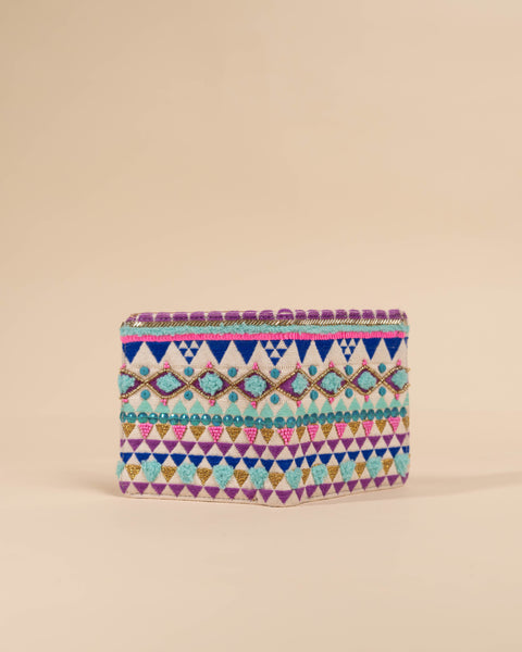 NEO TRIANGLES SNAP BUTTON WALLET