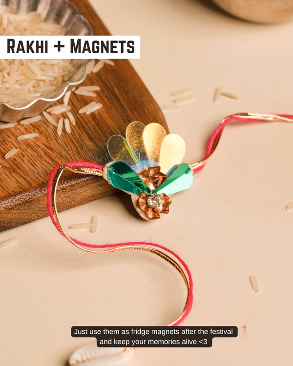 Embroidered Rakhi Magnet - Wink