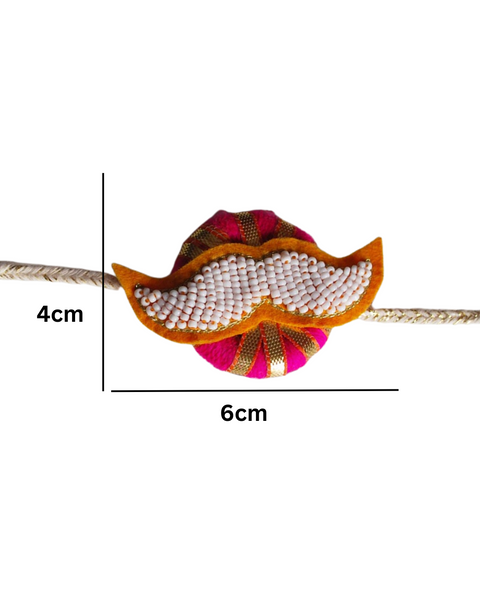 Rakhi Magnets- White Muchhi