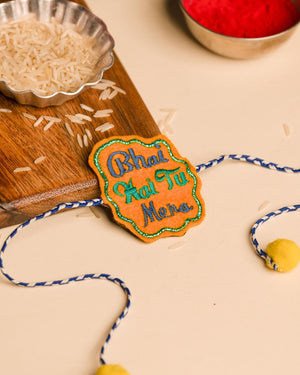 Embroidered Rakhi Magnet -  Bhai Hai Tu Mera
