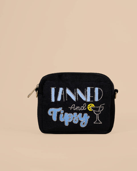 tanned and tipsy sling bag