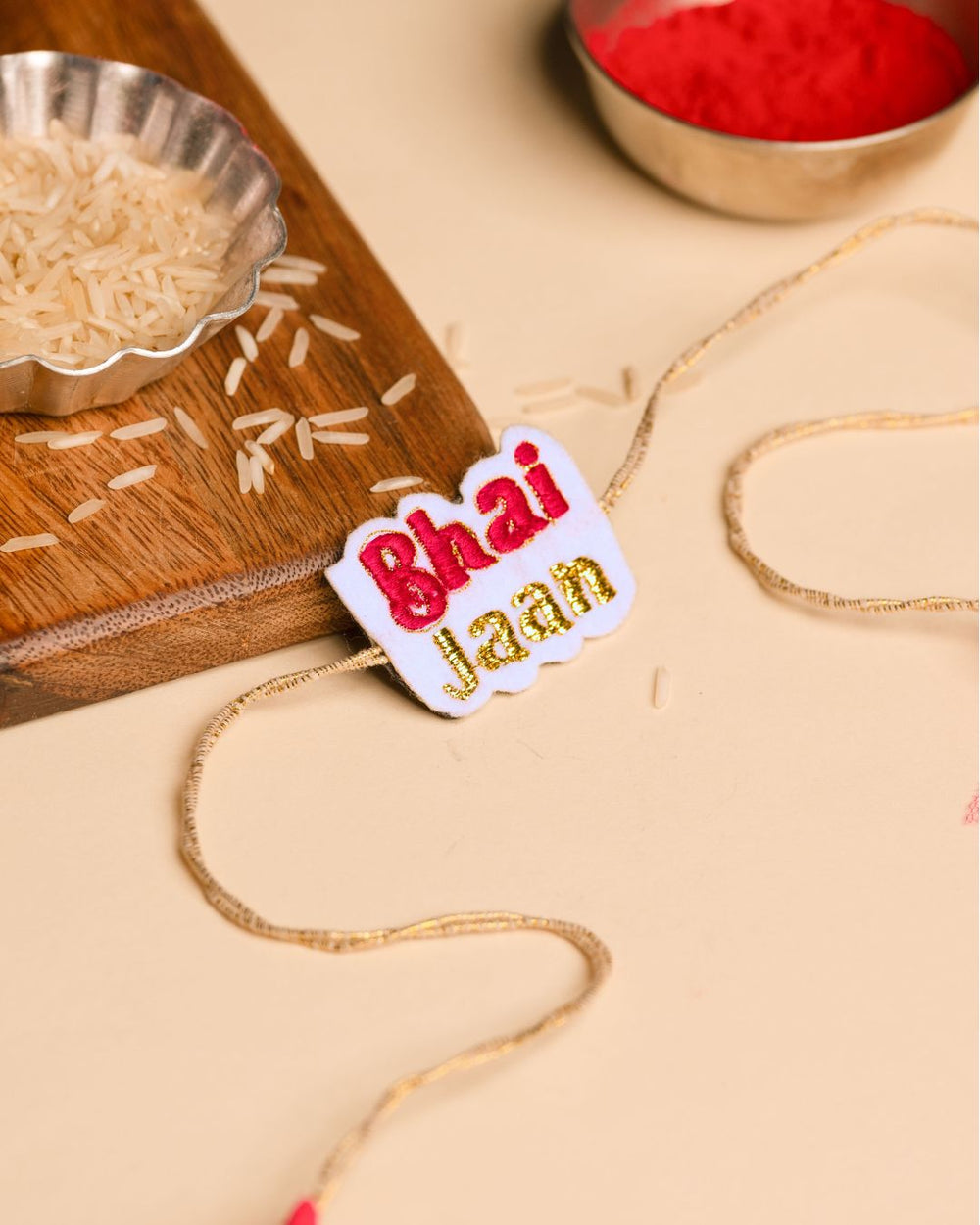 Embroidered Rakhi Magnet -  Bhai Jaan