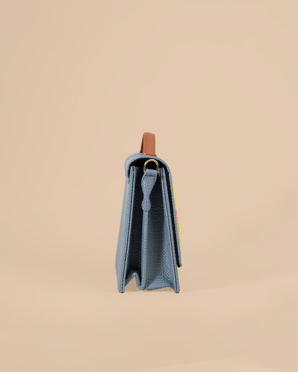 Bird Sling Bag-Grey (Embroidered )