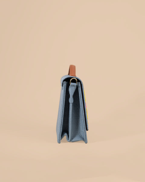 Bird Sling Bag-Grey (embroidered )