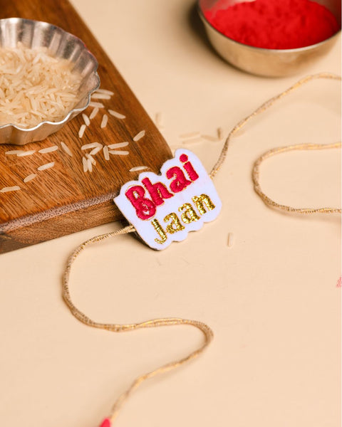 Embroidered Rakhi Magnet -  Bhai Jaan