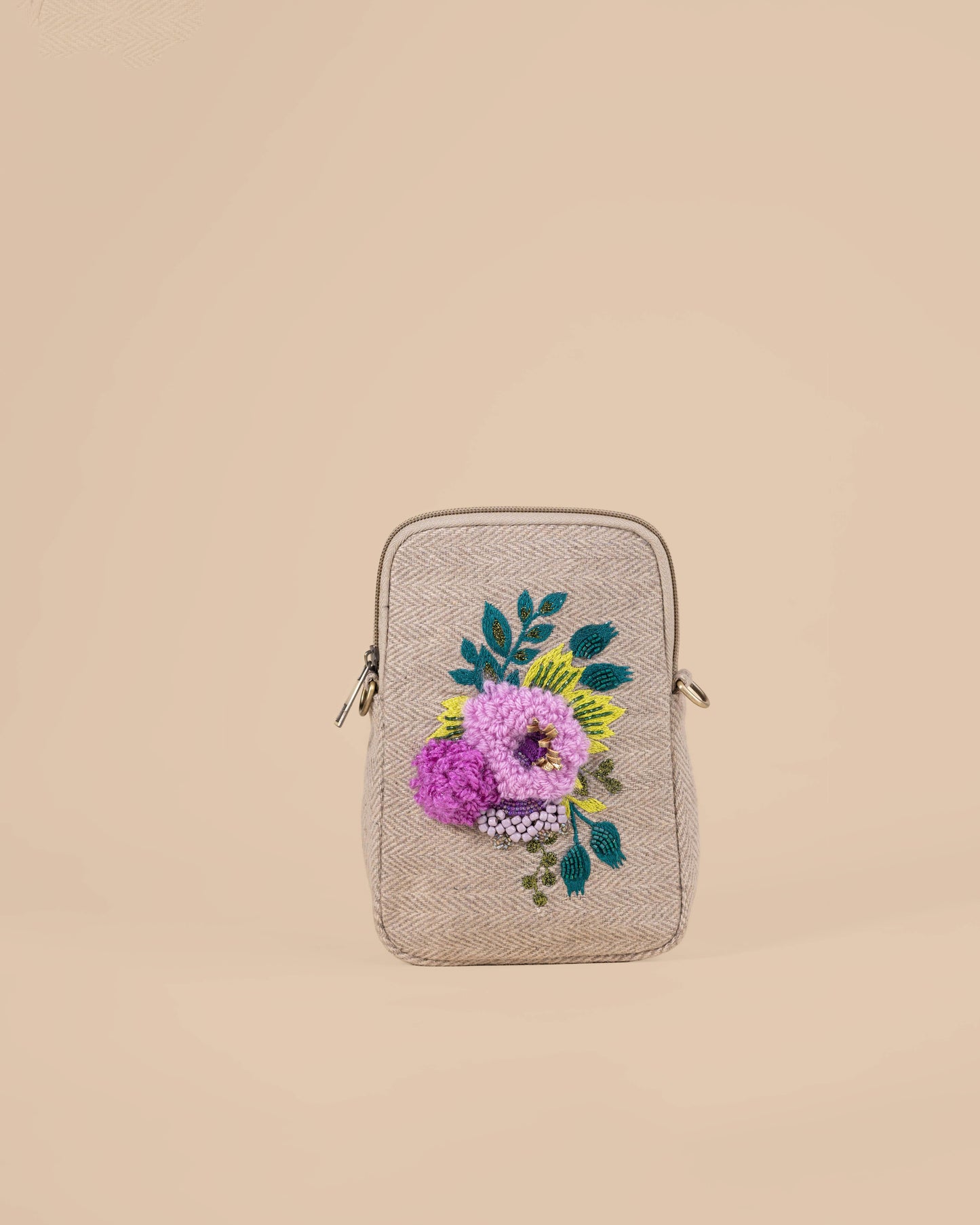 FLORAL PHONE SLING BAG
