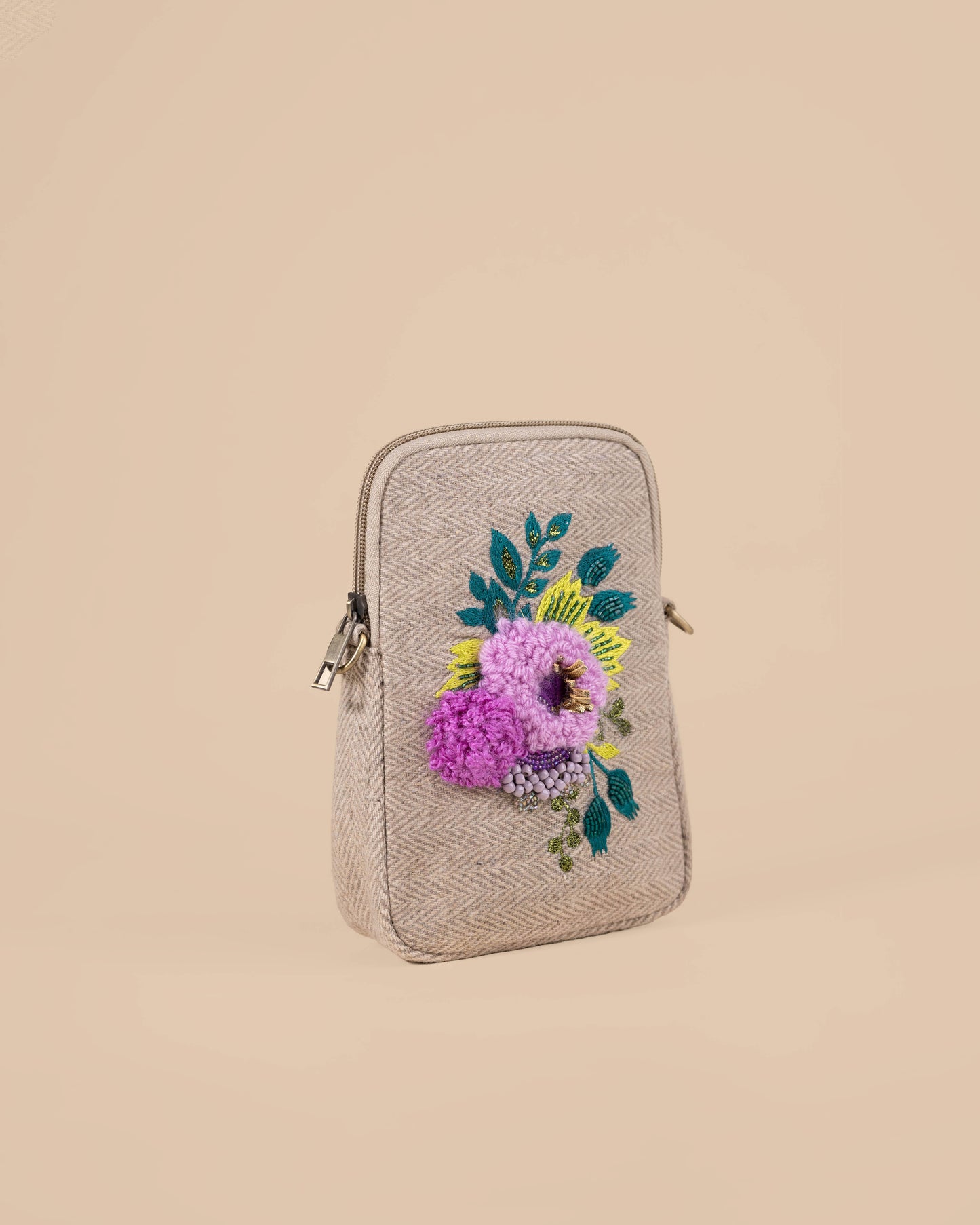 FLORAL PHONE SLING BAG