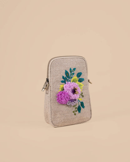 FLORAL PHONE SLING BAG