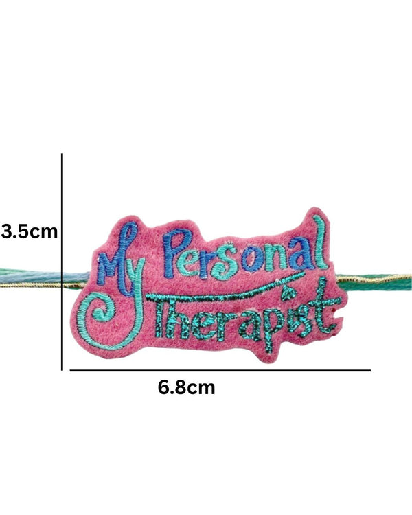 Embroidered Rakhi Magnet -  My personal therapist
