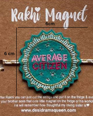 Embroidered Rakhi Magnet - Average Citizen
