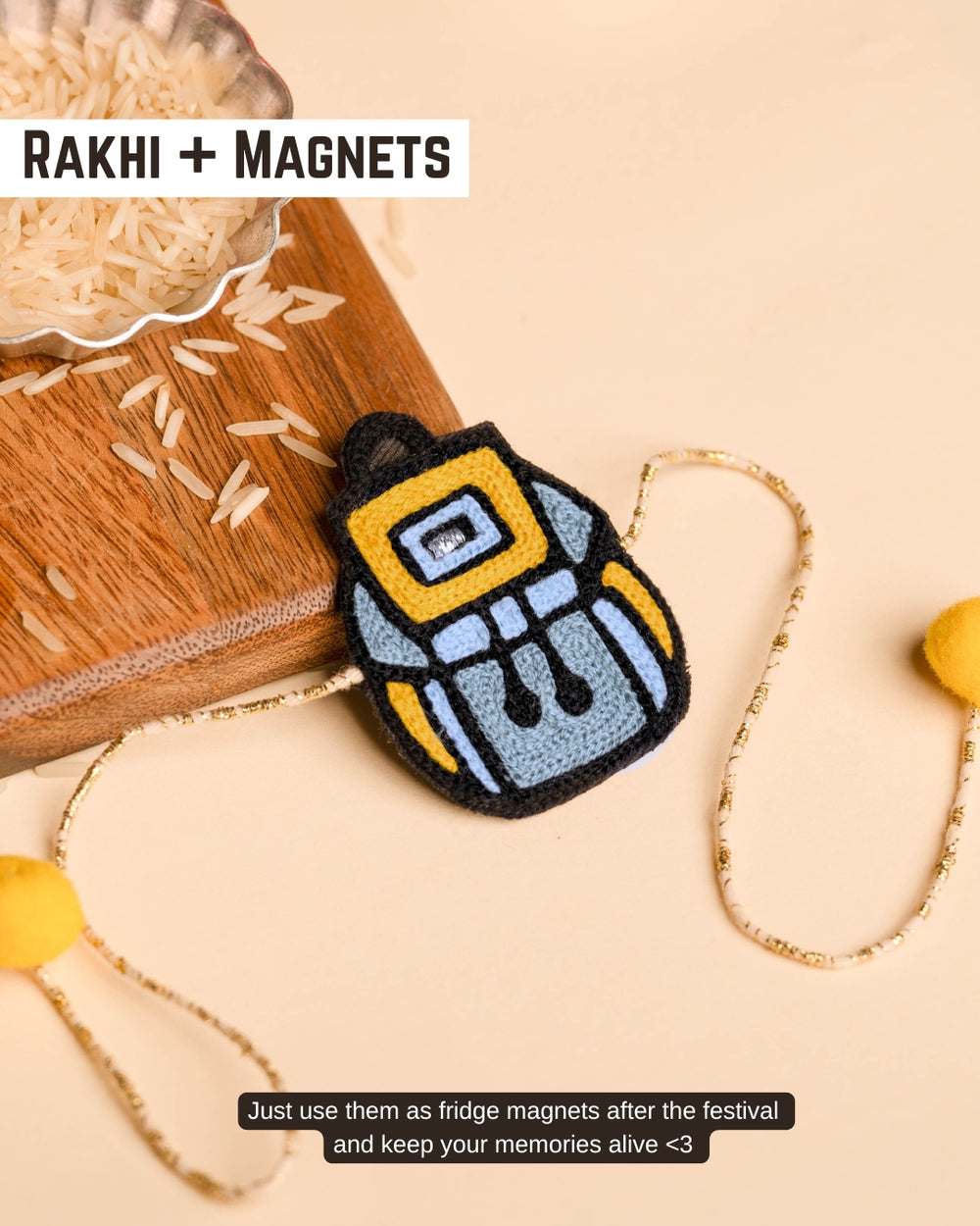 Rakhi Magnet - Backpack