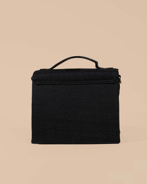 Bird Sling Bag-Black (Embroidered)