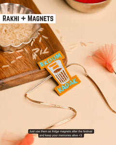 Embroidered Rakhi Magnet -  Ekdum Kadak