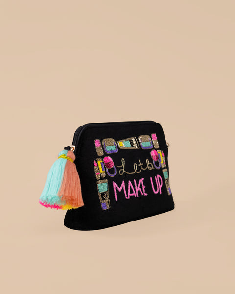 Multi Color  Let’s Makeup Sling Bag