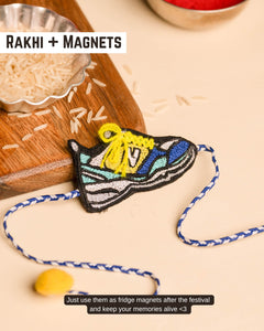 Embroidered Rakhi Magnet -  New Balance Shoes